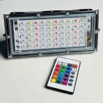 RGB LED Flood Light – Remote Controlled Outdoor Lighting, IP65 Waterproof for Garden, Landscape, and Events