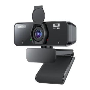 GearUP K450 2K Webcam – 4MP Ultra HD Camera with Built-in Mic for Video Calls & Streaming
