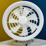 JISULIFE FA17 Rechargeable Outdoor Ceiling Fan with LED Light – Portable, Silent & Long Battery Life