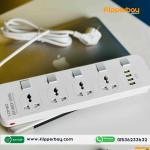 LDNIO SC4408 Defender Series 4 Power Socket 4 USB 3.4A 2500W Power Strip